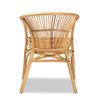 Baxton Studio Murai Modern Bohemian Natural Brown Rattan Dining Chair 211-12765-ZORO